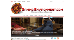 Desktop Screenshot of gamingenvironment.com