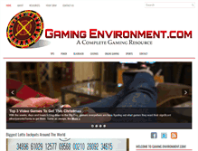 Tablet Screenshot of gamingenvironment.com